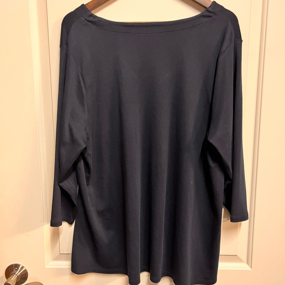 J Jill 3/4 length knit shirt